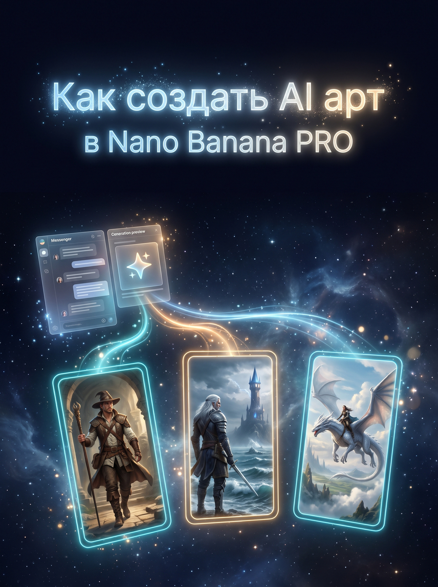 Как создать AI арт в Nano Banana PRO
