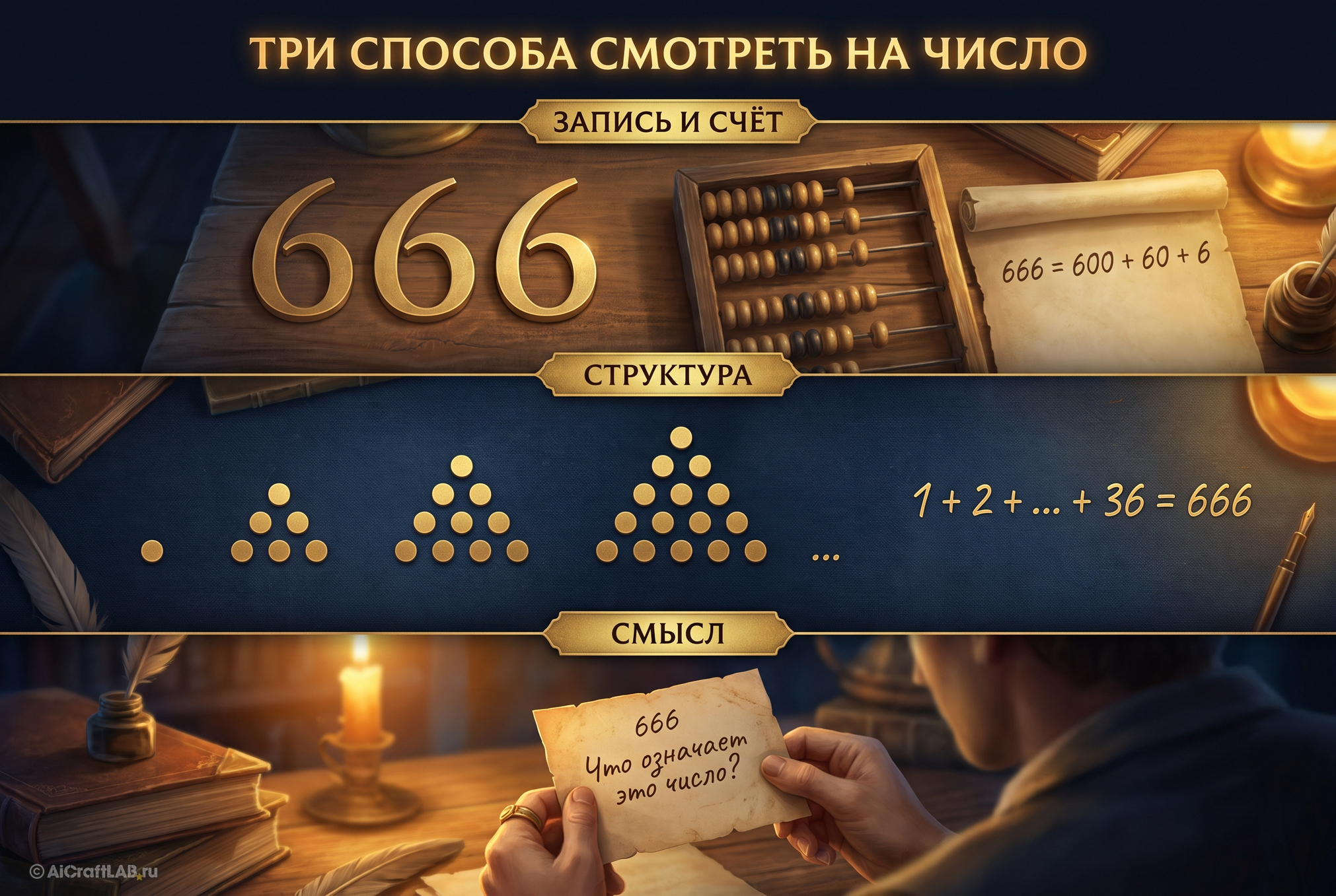 Три способа смотреть на число