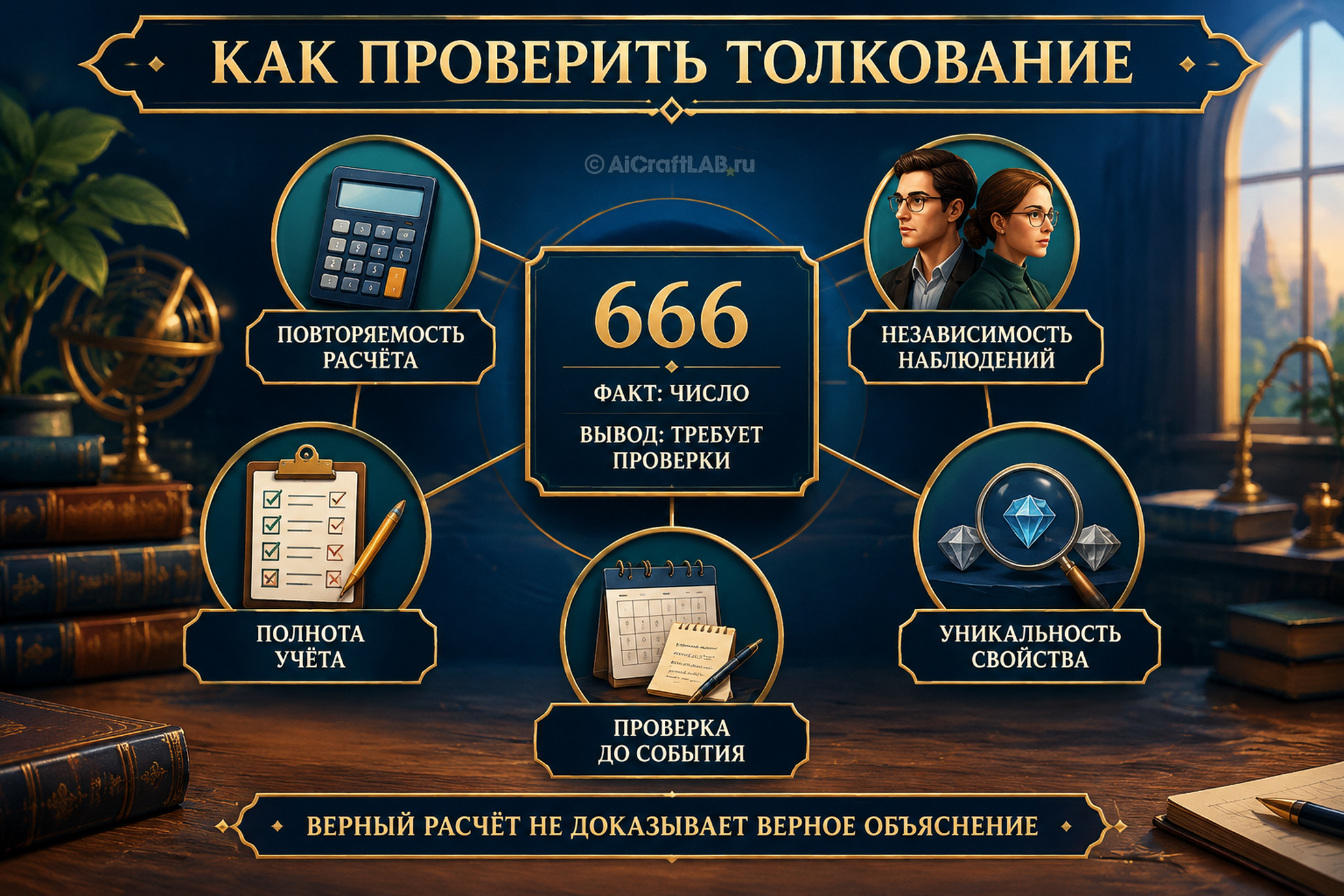 Как проверить толкование 666