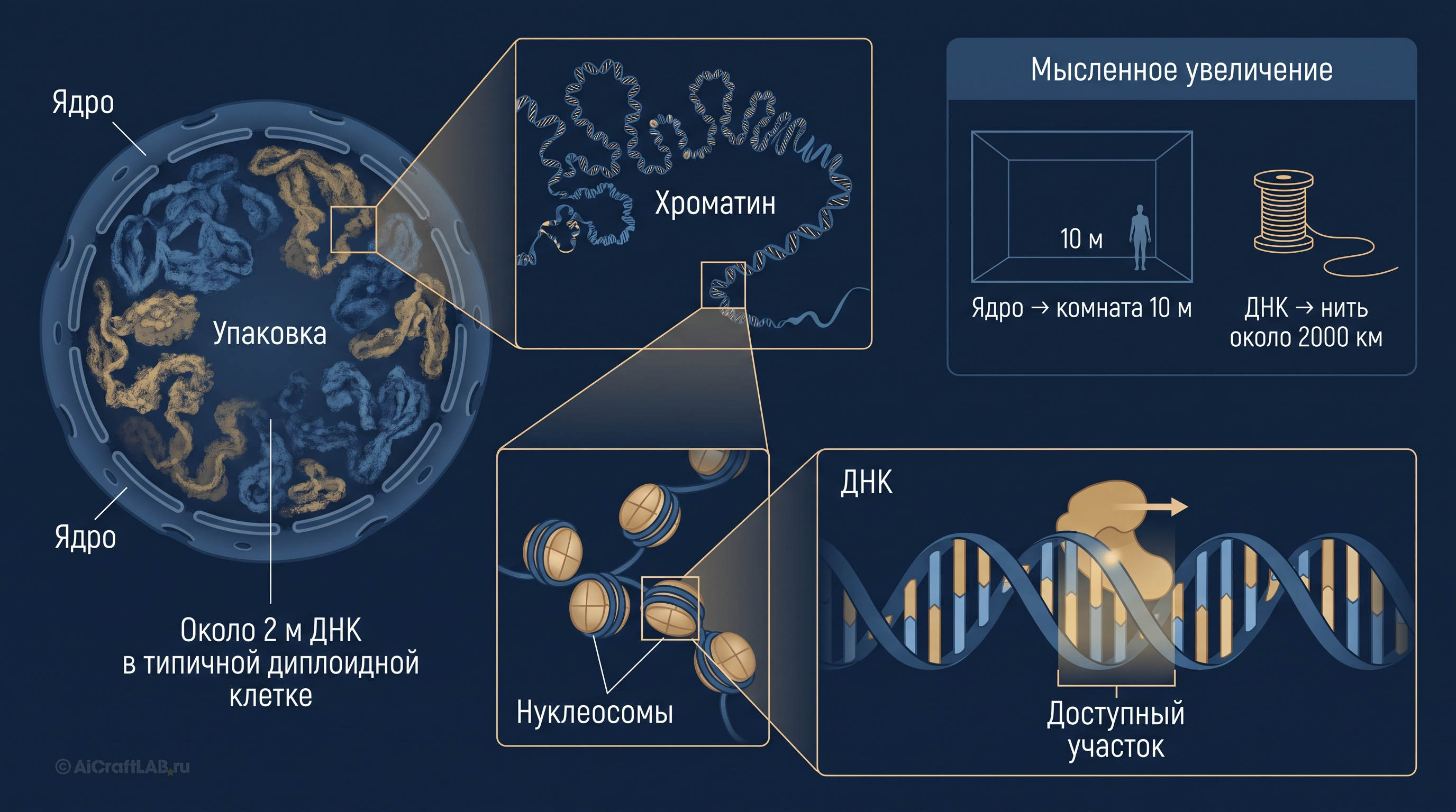 ДНК - хранилище длиной 2 метра