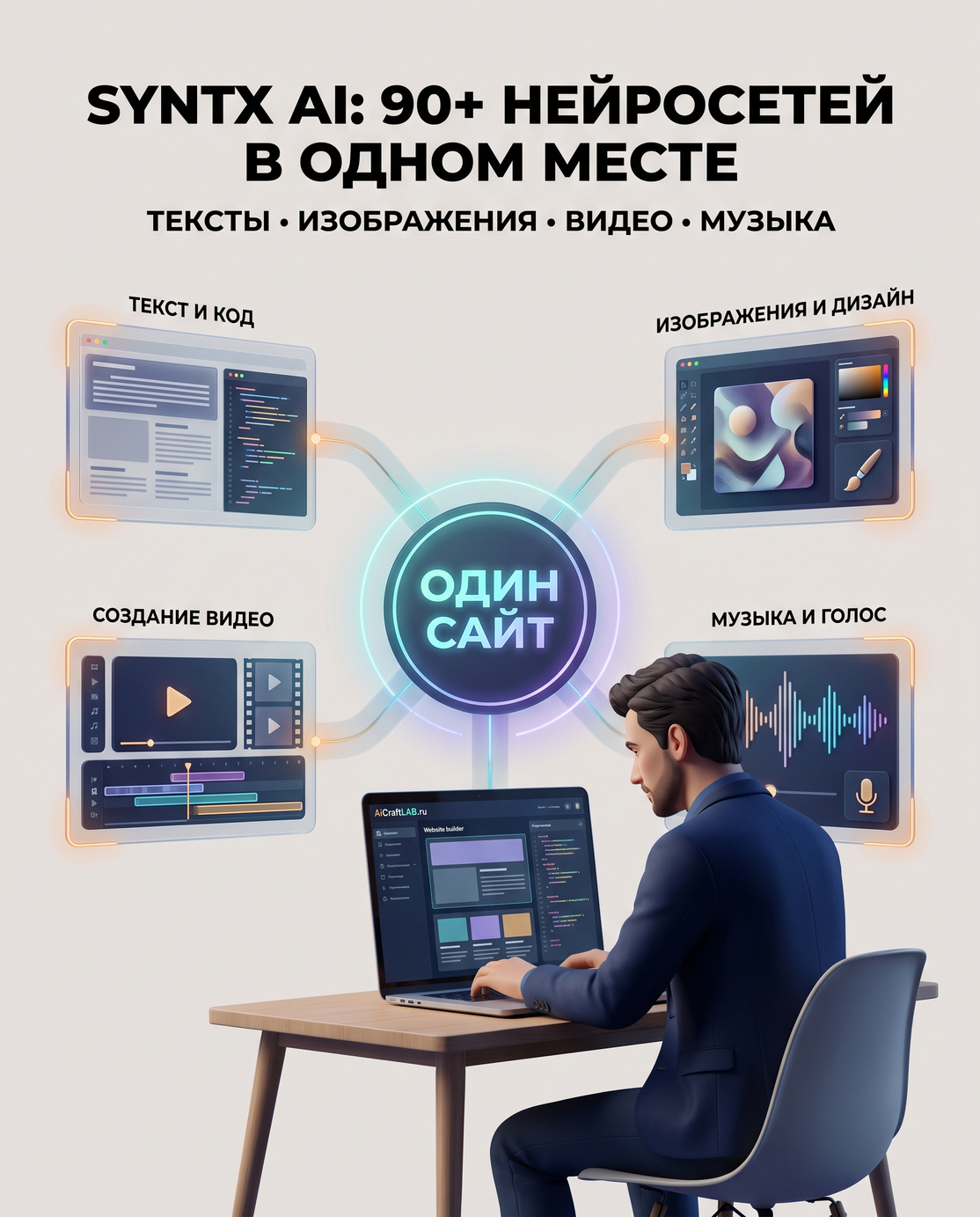SYNTX AI: 90+ нейросетей в одном месте