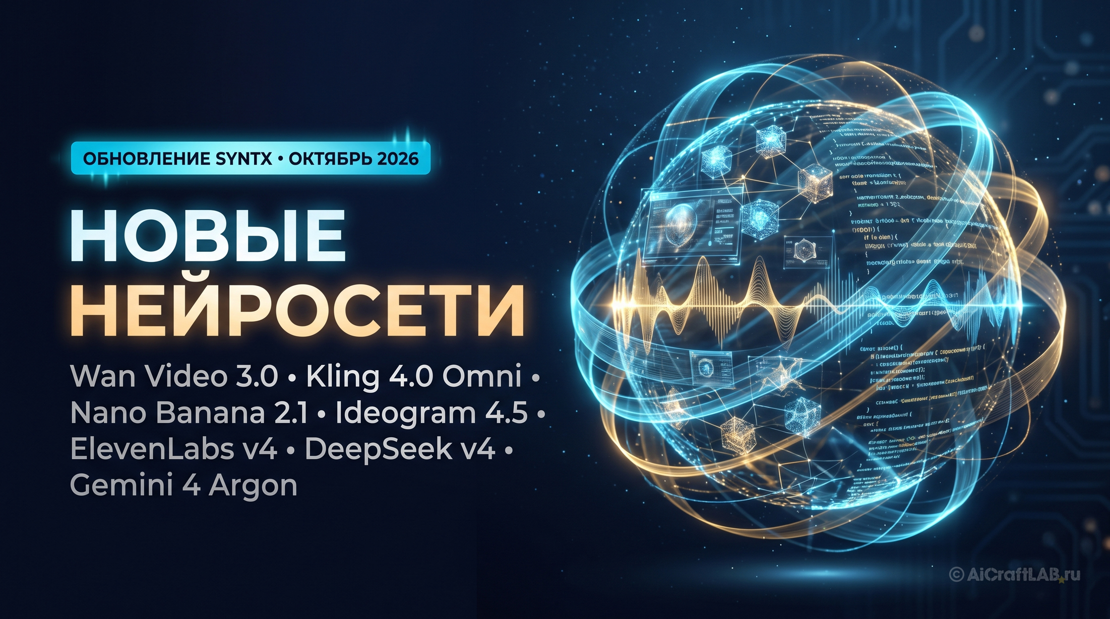 Новые нейросети, обновление Syntx - октябрь 2026